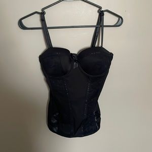 black corset top. size large.